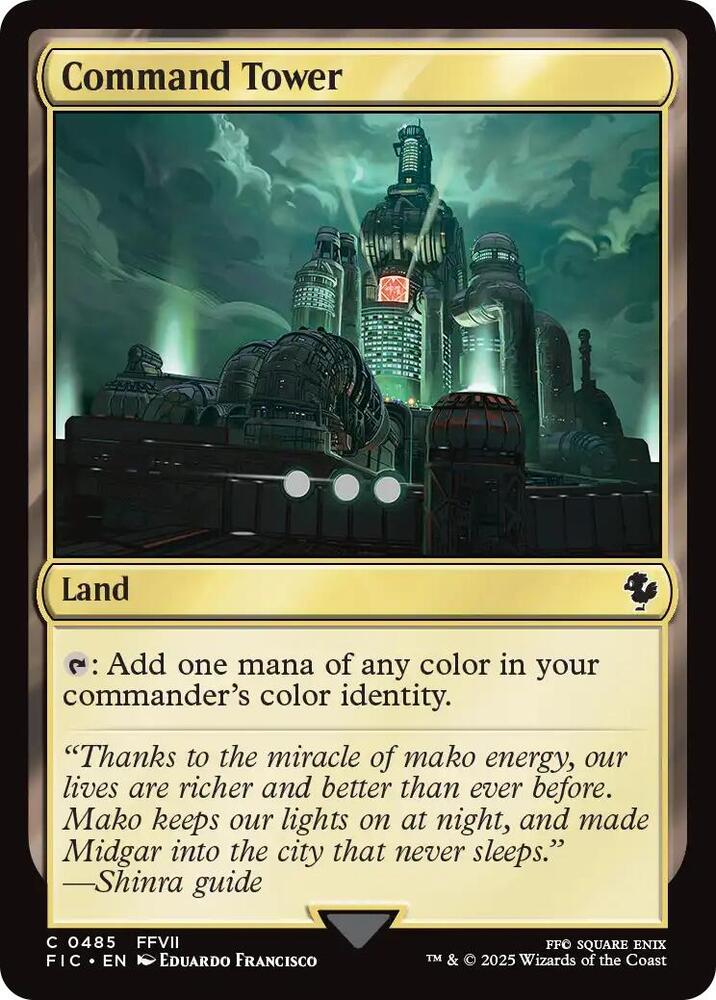Command Tower (0485) (Surge Foil) [Final Fantasy Commander]