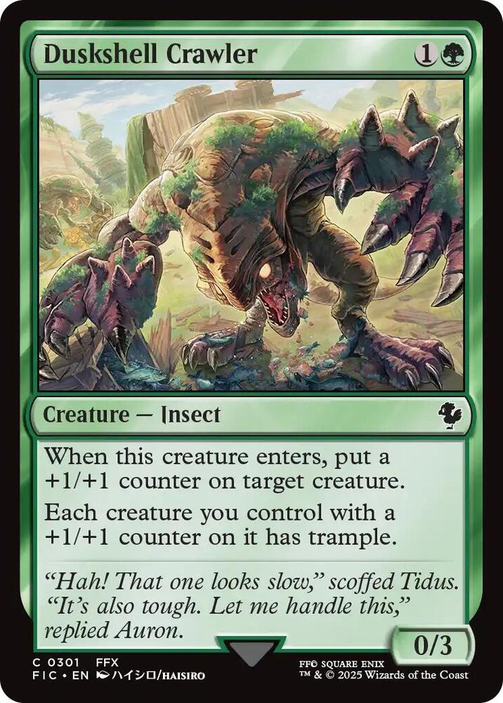 Duskshell Crawler (Surge Foil) (301) [Final Fantasy Commander]