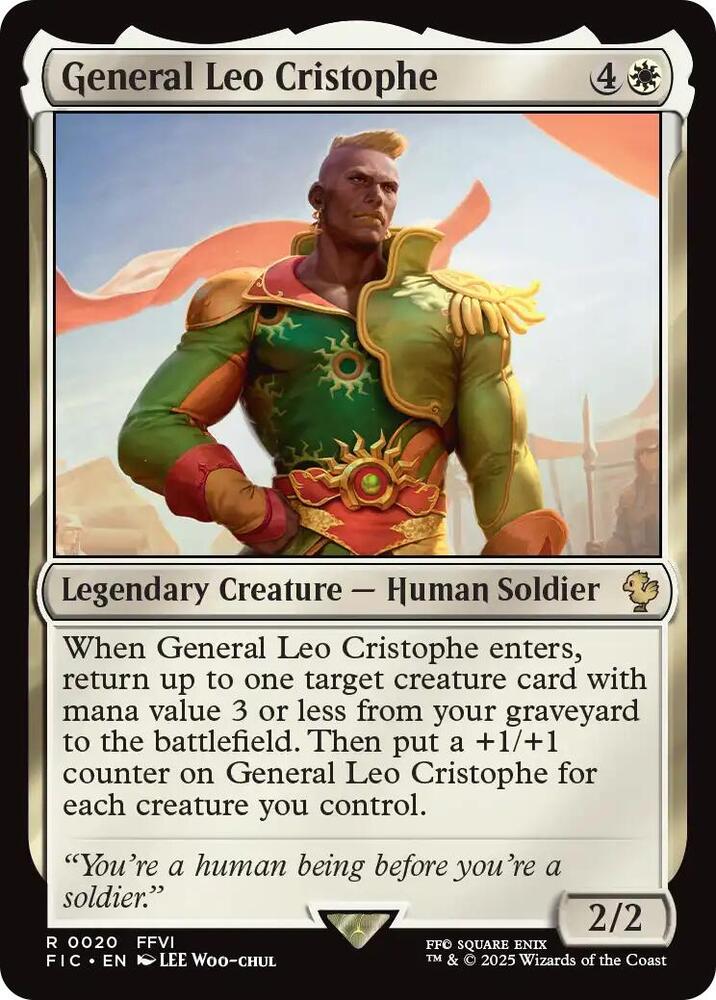 General Leo Cristophe (Surge Foil) (20) [Final Fantasy Commander]