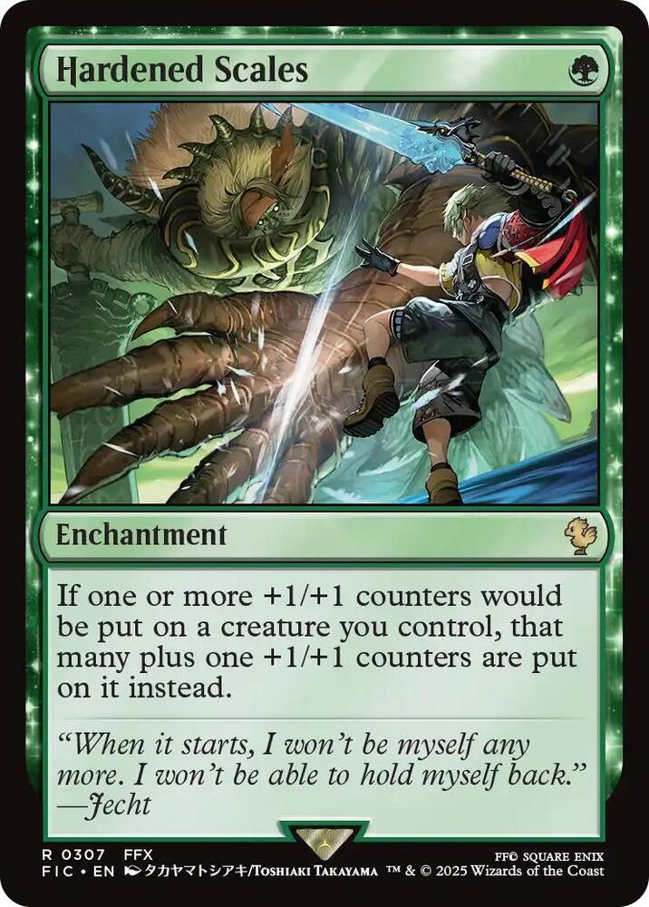 Hardened Scales (Surge Foil) (307) [Final Fantasy Commander]