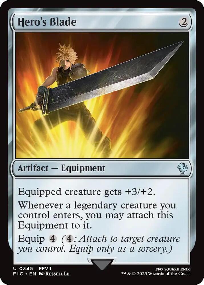 Hero's Blade (Surge Foil) (345) [Final Fantasy Commander]
