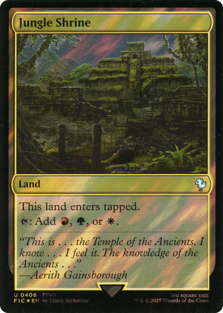 Jungle Shrine (Surge Foil) (406) [Final Fantasy Commander]