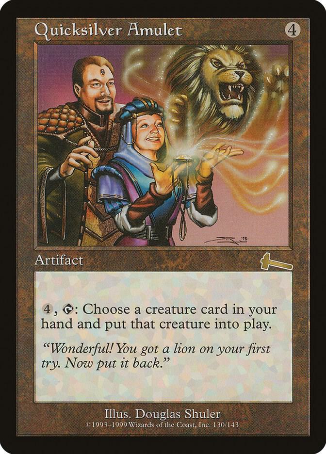 Quicksilver Amulet (130) [Urza's Legacy]