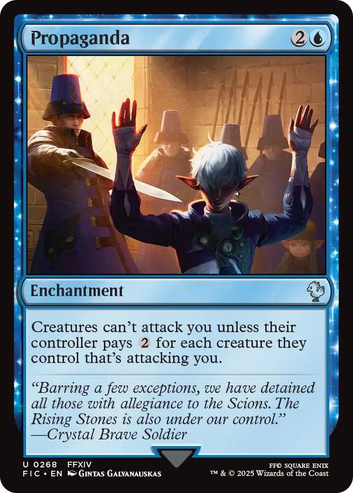 Propaganda (Surge Foil) (268) [Final Fantasy Commander]