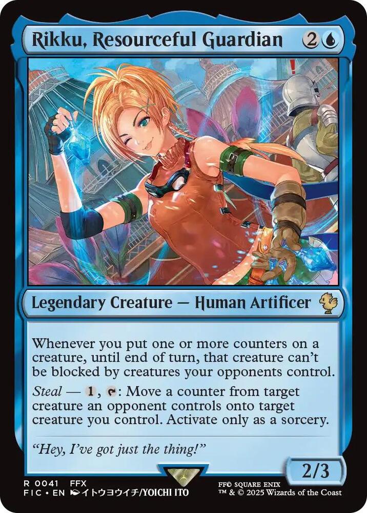 Rikku, Resourceful Guardian (Surge Foil) (41) [Final Fantasy Commander]
