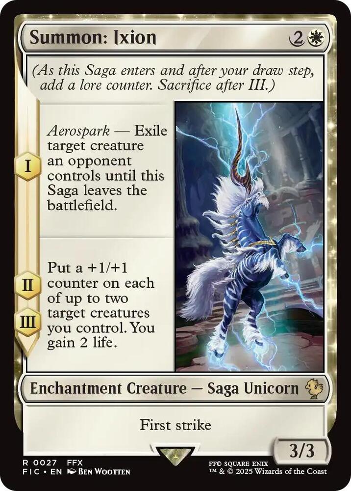 Summon: Ixion (Surge Foil) (27) [Final Fantasy Commander]