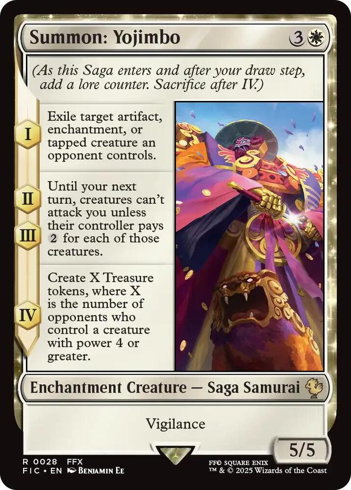 Summon: Yojimbo (Surge Foil) (28) [Final Fantasy Commander]