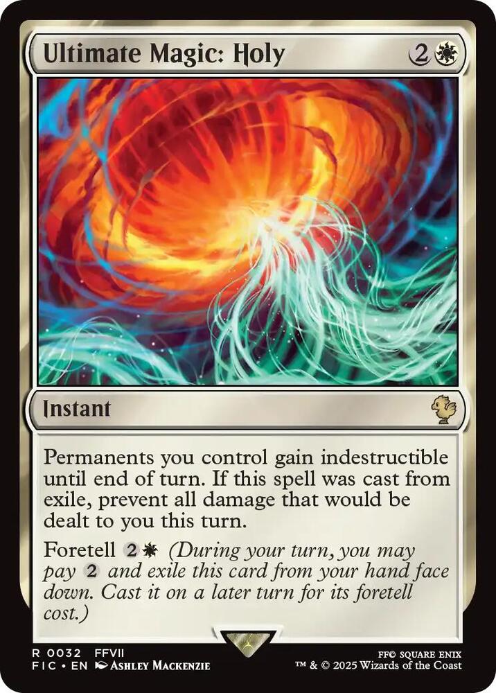 Ultimate Magic: Holy (Surge Foil) (32) [Final Fantasy Commander]