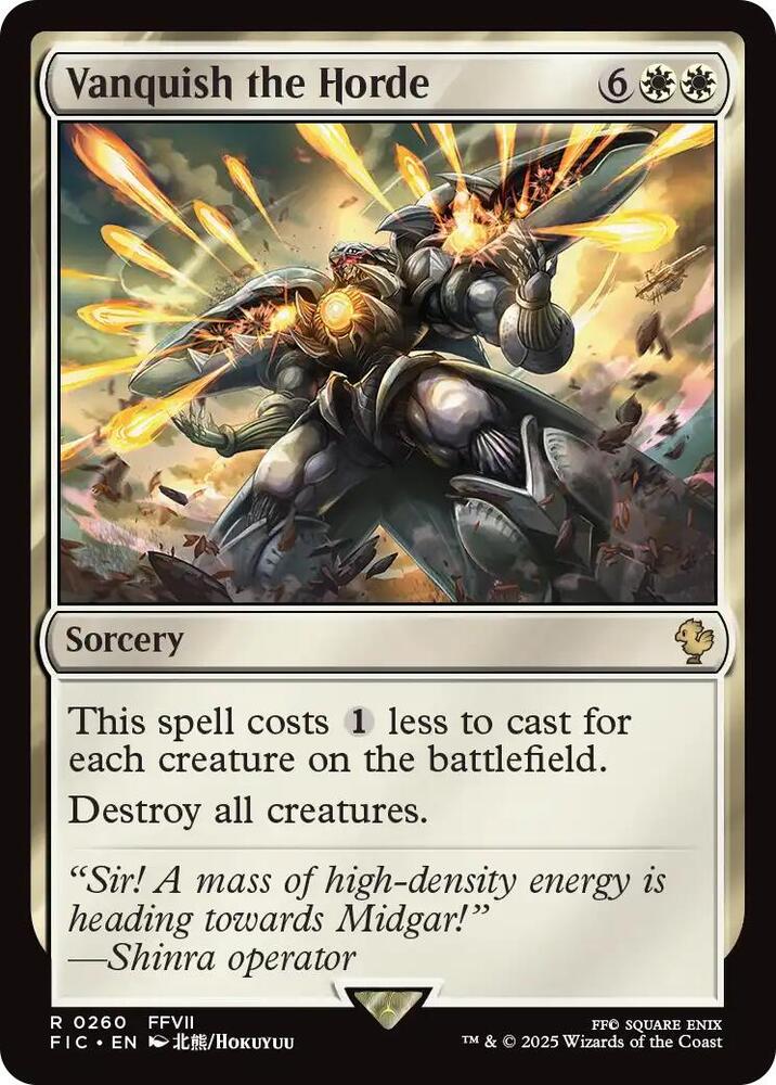 Vanquish the Horde (Surge Foil) (260) [Final Fantasy Commander]