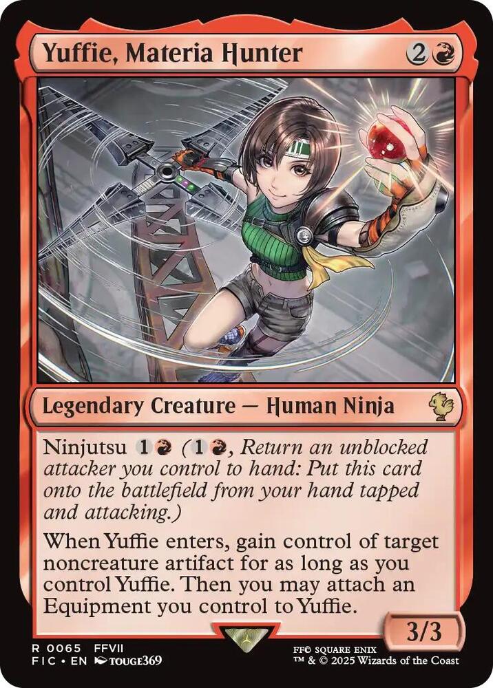 Yuffie, Materia Hunter (Surge Foil) (65) [Final Fantasy Commander]