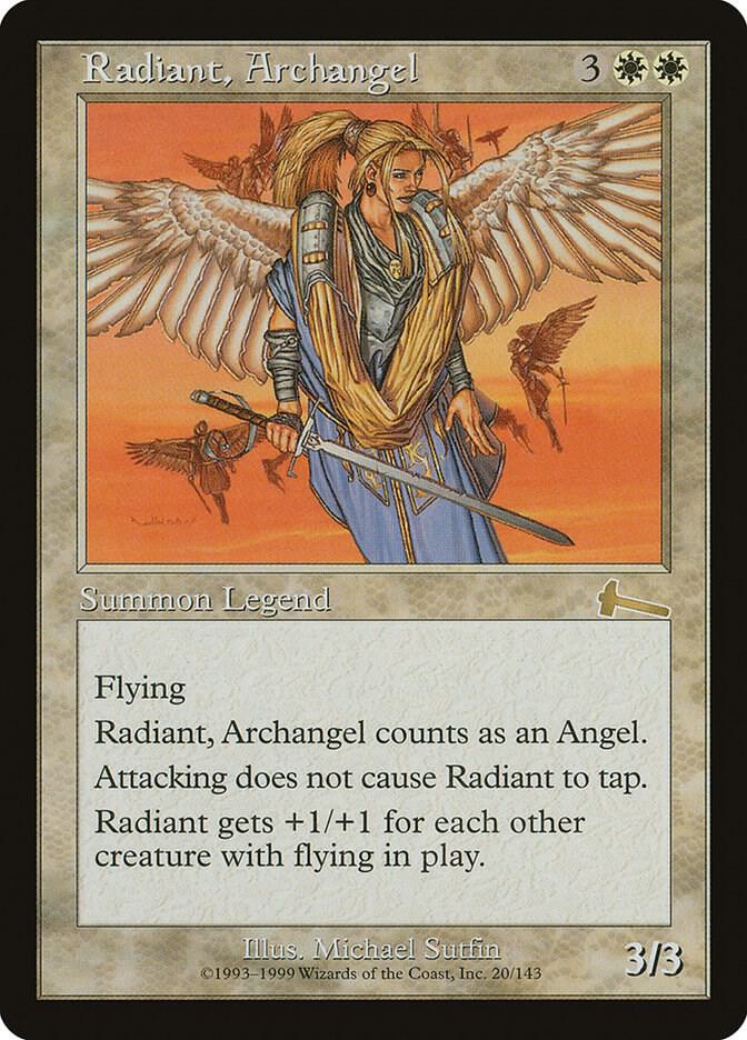 Radiant, Archangel (20) [Urza's Legacy]