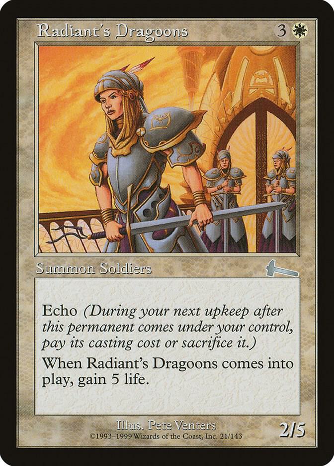 Radiant's Dragoons (21) [Urza's Legacy]