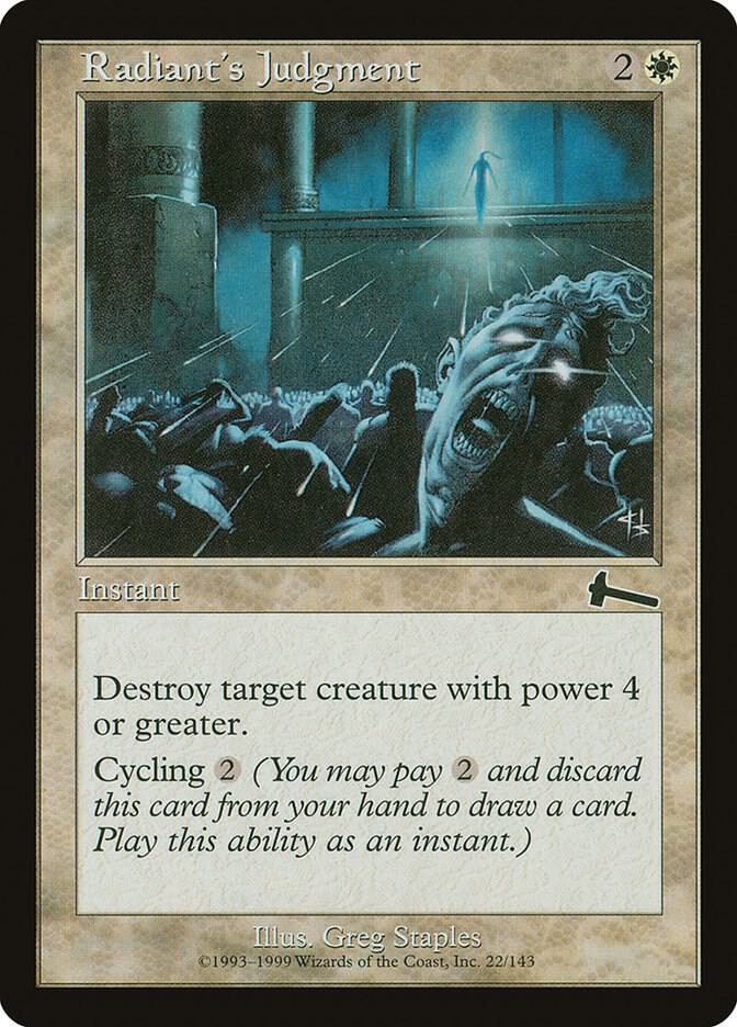 Radiant's Judgment (22) [Urza's Legacy]