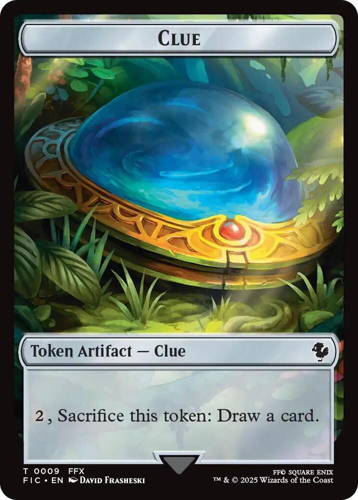 Clue // Treasure Double-Sided Token (9 // 23) [Final Fantasy Commander]