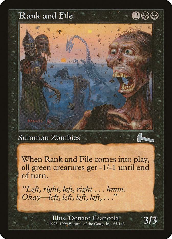 Rank and File (65) [Urza's Legacy]