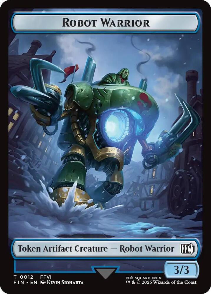 Robot Warrior // Copy (0001) Double-Sided Token (12 // 1) [Final Fantasy]