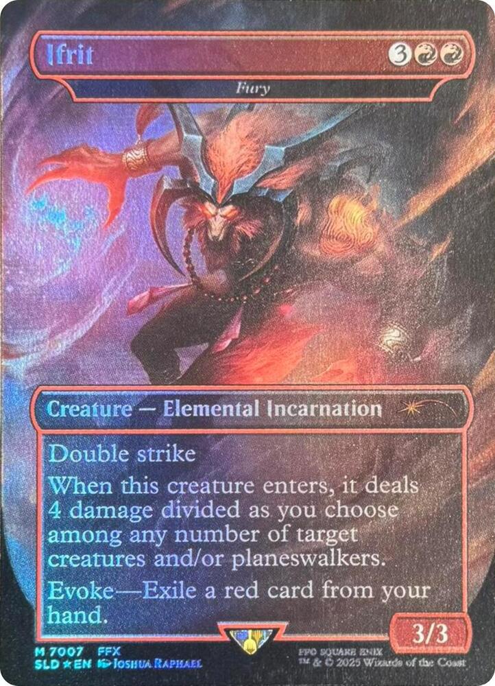 Ifrit - Fury (Rainbow Foil) (7007) [Secret Lair Drop]