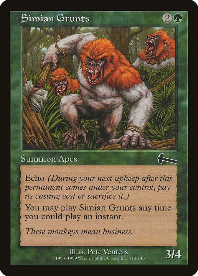 Simian Grunts (113) [Urza's Legacy]