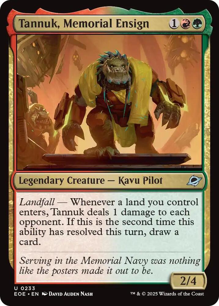 Tannuk, Memorial Ensign (233) [Edge of Eternities]
