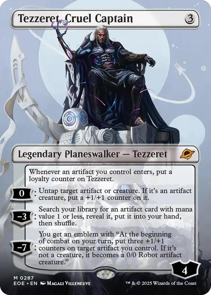 Tezzeret, Cruel Captain (Borderless) (287) [Edge of Eternities]