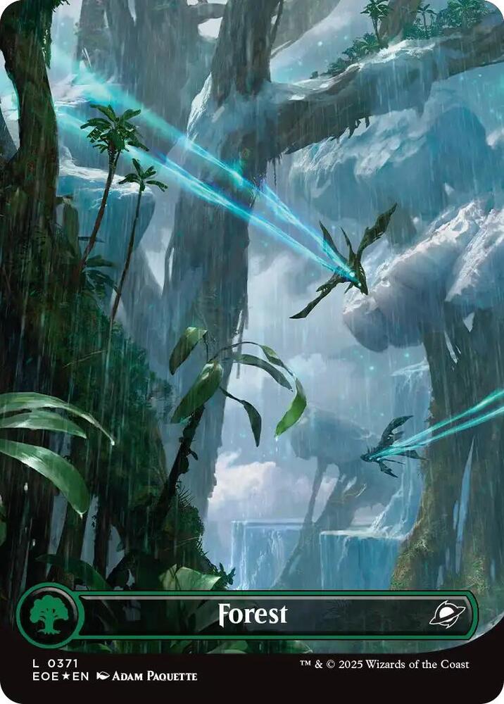 Forest (0371) (Borderless) (Galaxy Foil) [Edge of Eternities]