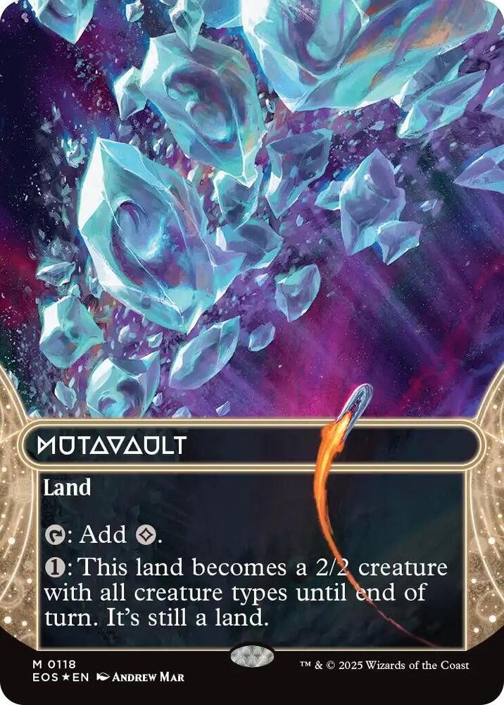 Mutavault (0118) (Borderless) (Galaxy Foil) [Edge of Eternities: Stellar Sights]