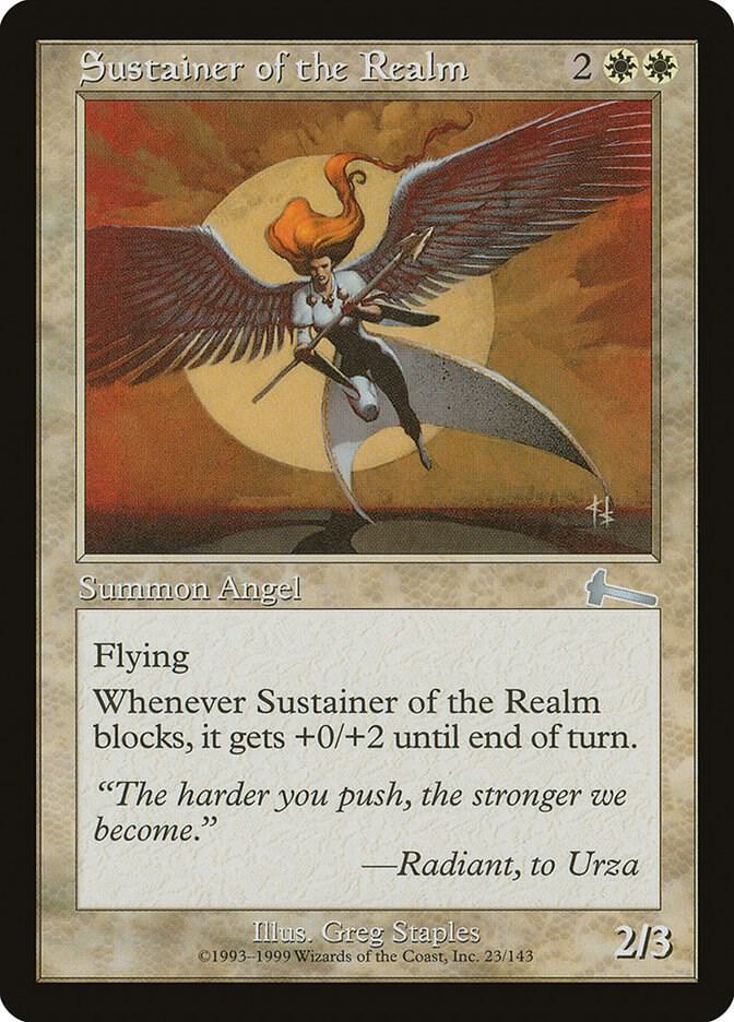Sustainer of the Realm (23) [Urza's Legacy]