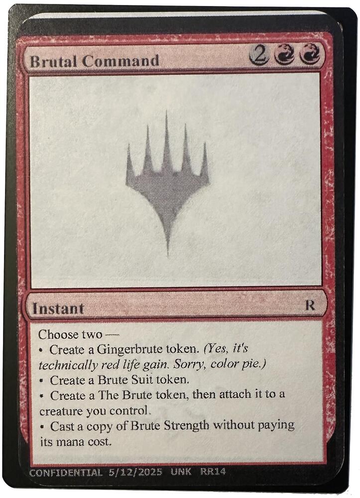 Brutal Command [Un-Known Event Playtest Cards]