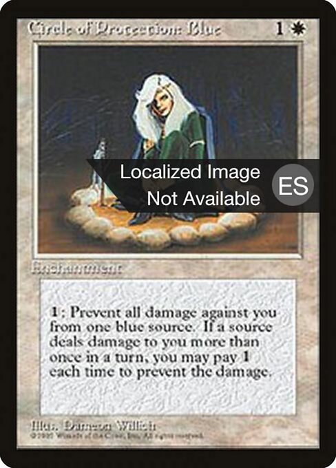 Circle of Protection: Blue (15) [Fourth Edition Foreign Black Border]