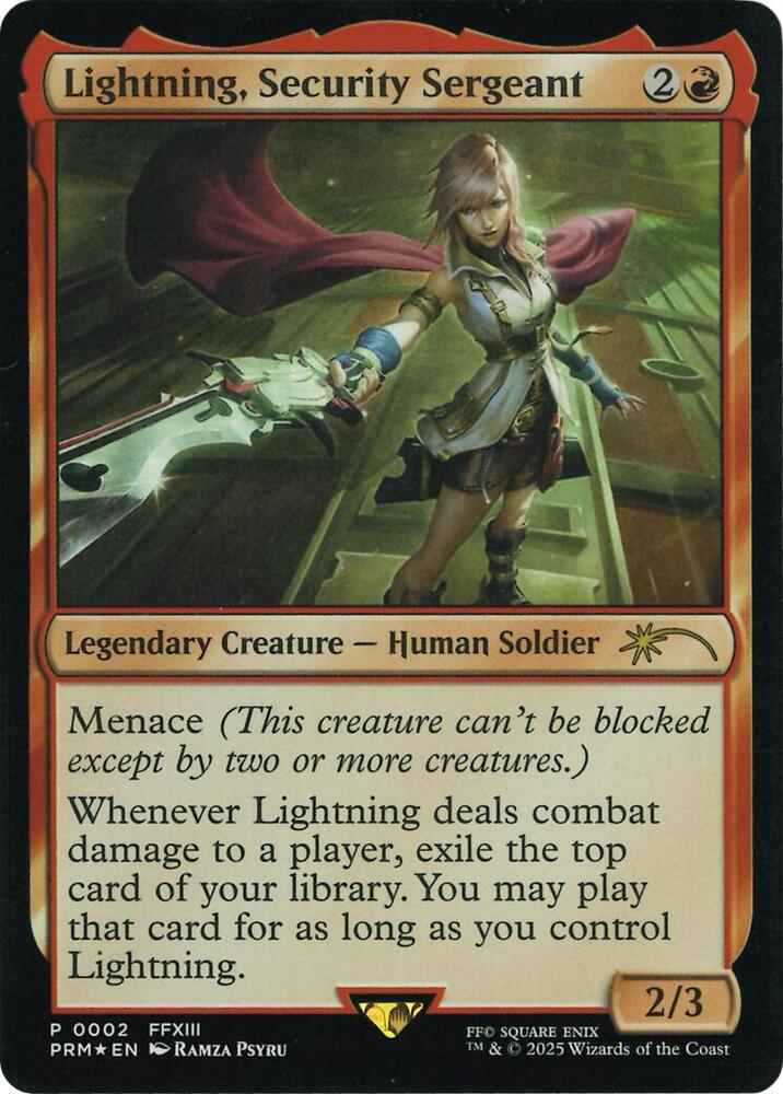 Lightning, Security Sergeant (Costco Bundle) (2) [Unique and Miscellaneous Promos]