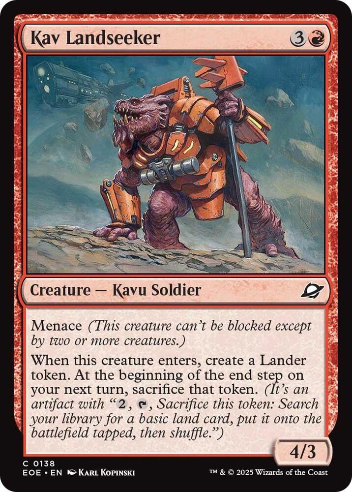Kav Landseeker (138) [Edge of Eternities]