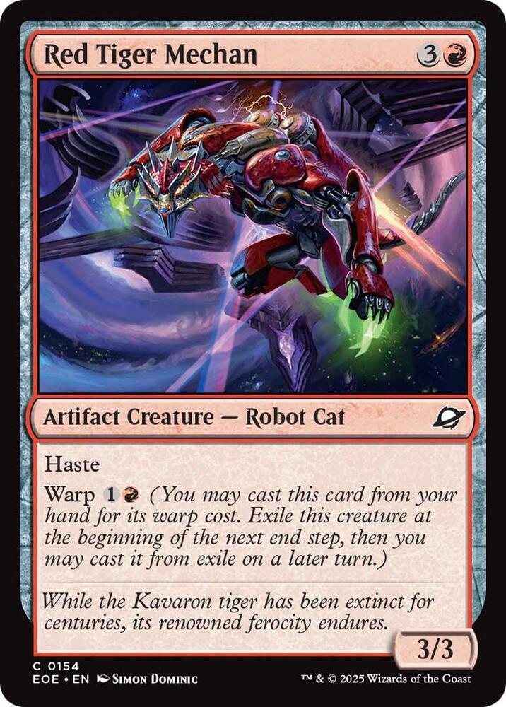 Red Tiger Mechan (154) [Edge of Eternities]