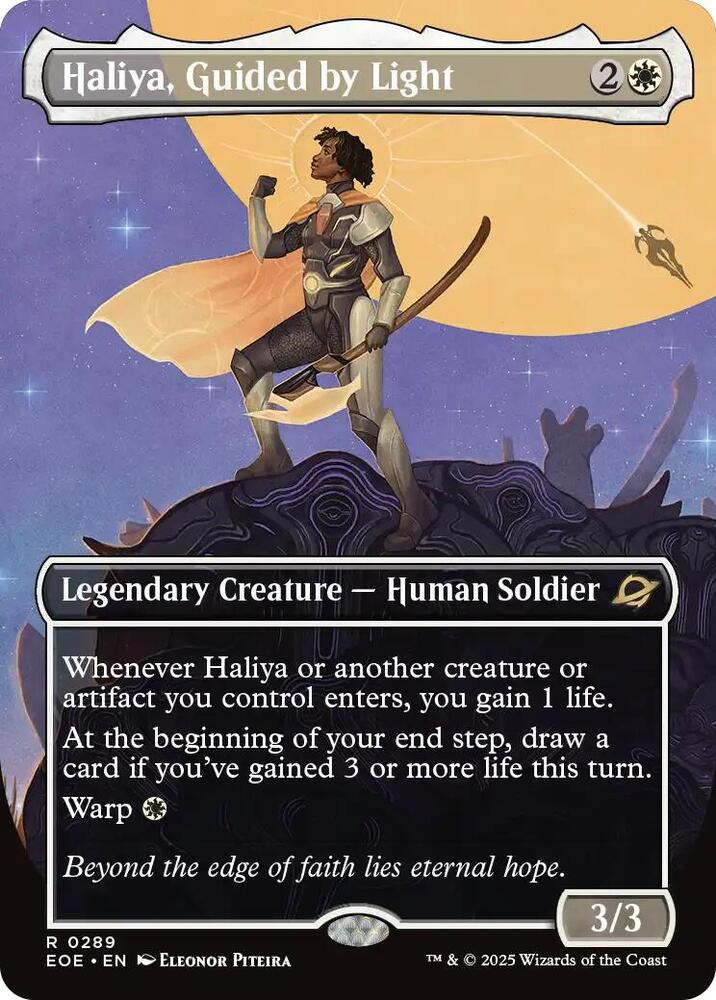 Haliya, Guided by Light (Borderless) (289) [Edge of Eternities]