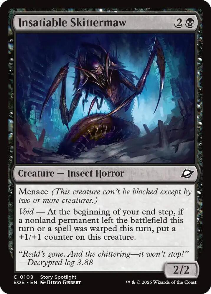 Insatiable Skittermaw (108) [Edge of Eternities]