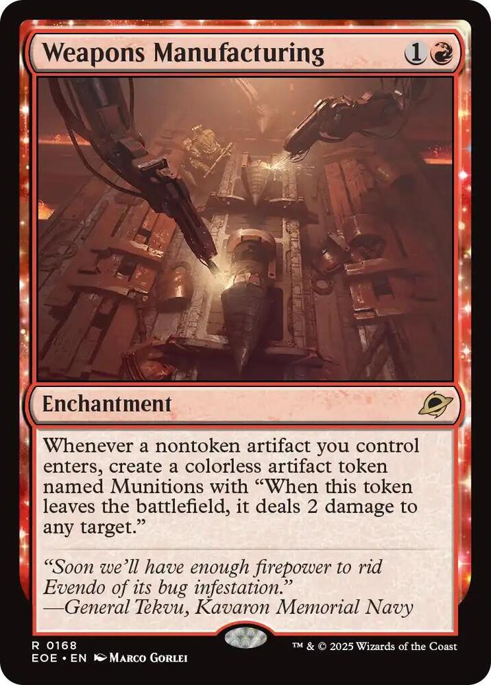Weapons Manufacturing (168) [Edge of Eternities]