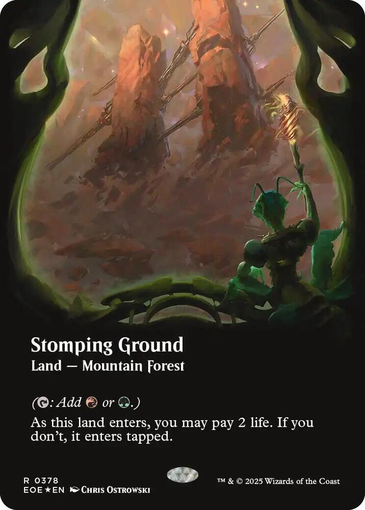 Stomping Ground (Borderless) (Galaxy Foil) (378) [Edge of Eternities]