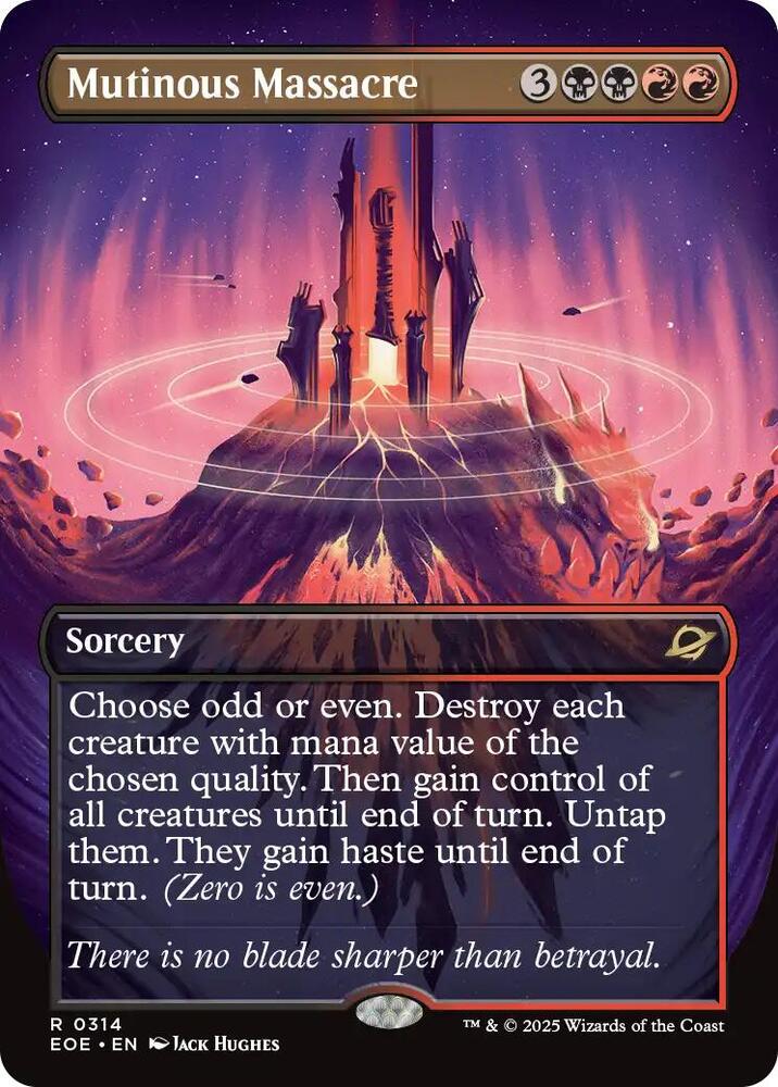 Mutinous Massacre (Borderless) (314) [Edge of Eternities]