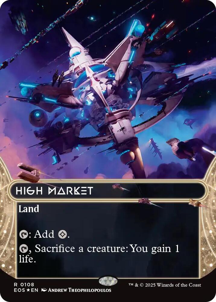 High Market (0108) (Borderless) (Galaxy Foil) [Edge of Eternities: Stellar Sights]