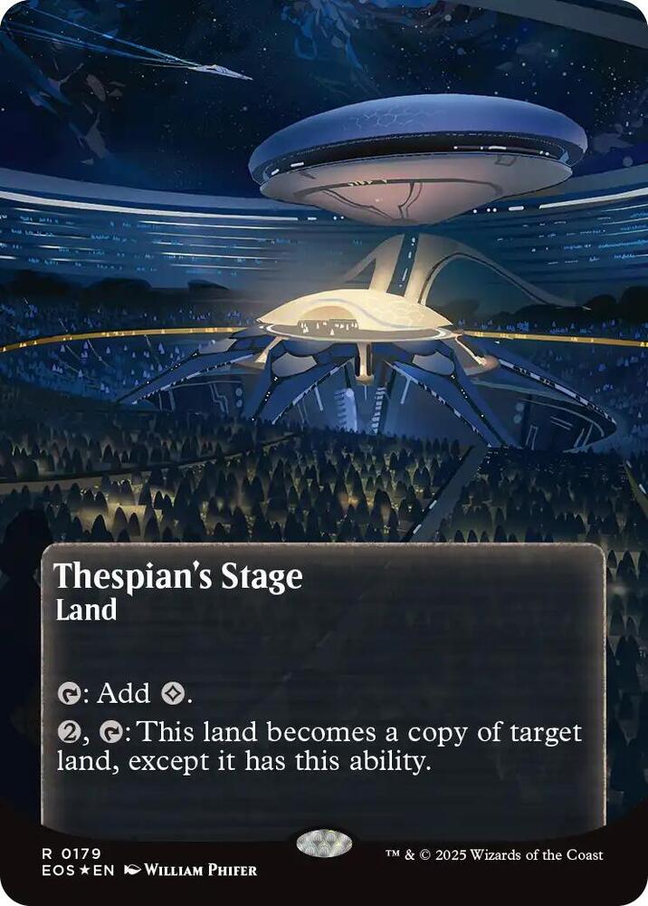 Thespian's Stage (0179) (Borderless) (Galaxy Foil) [Edge of Eternities: Stellar Sights]