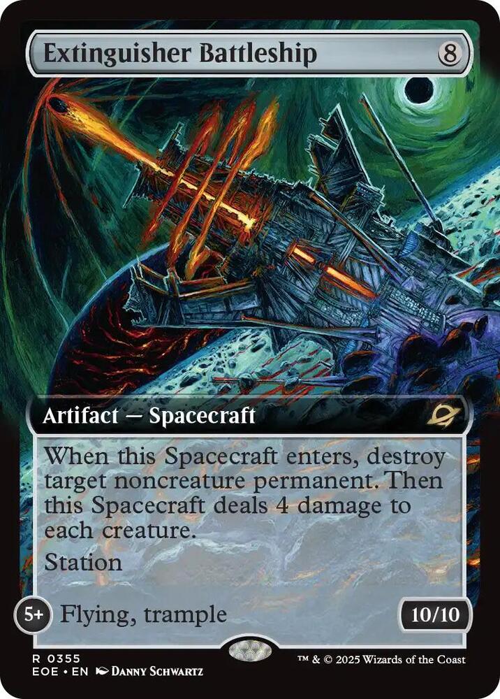 Extinguisher Battleship (Extended Art) (355) [Edge of Eternities]