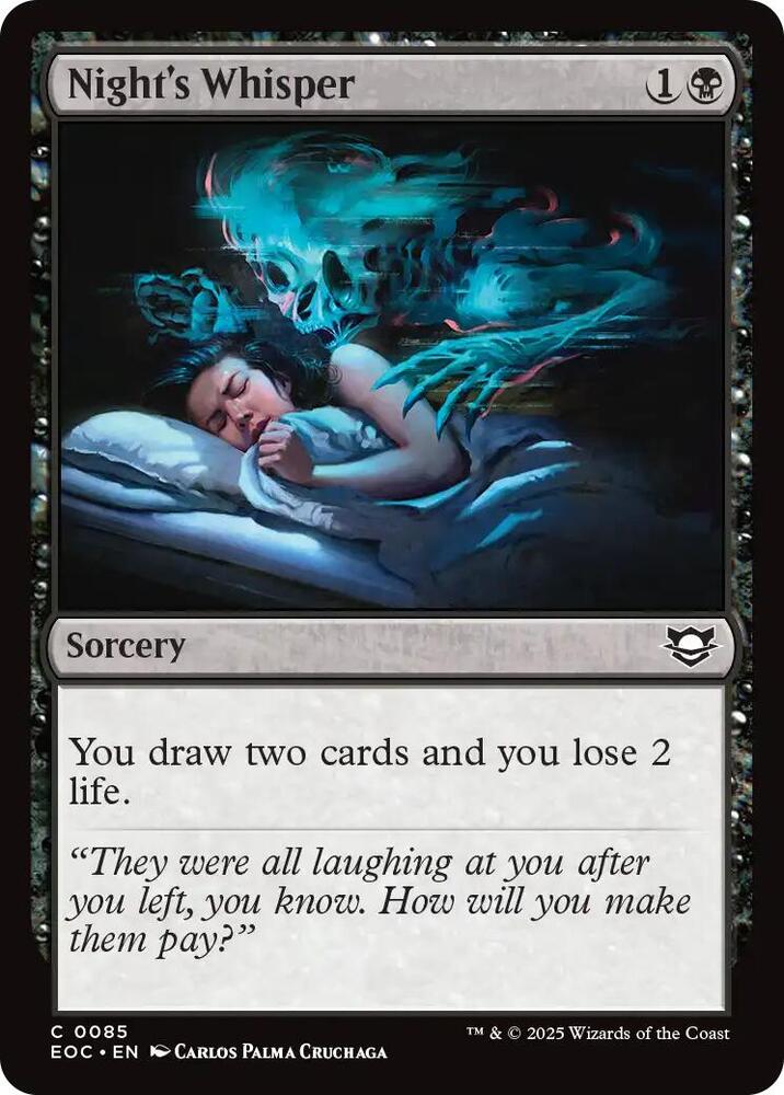 Night's Whisper (85) [Edge of Eternities Commander]