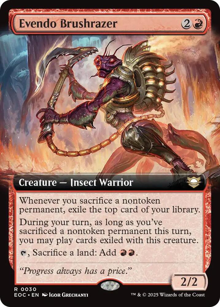 Evendo Brushrazer (Extended Art) (30) [Edge of Eternities Commander]