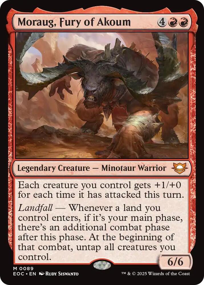 Moraug, Fury of Akoum (89) [Edge of Eternities Commander]