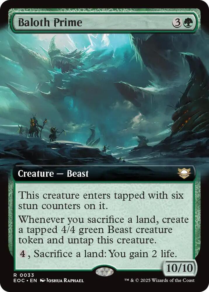 Baloth Prime (Extended Art) (33) [Edge of Eternities Commander]
