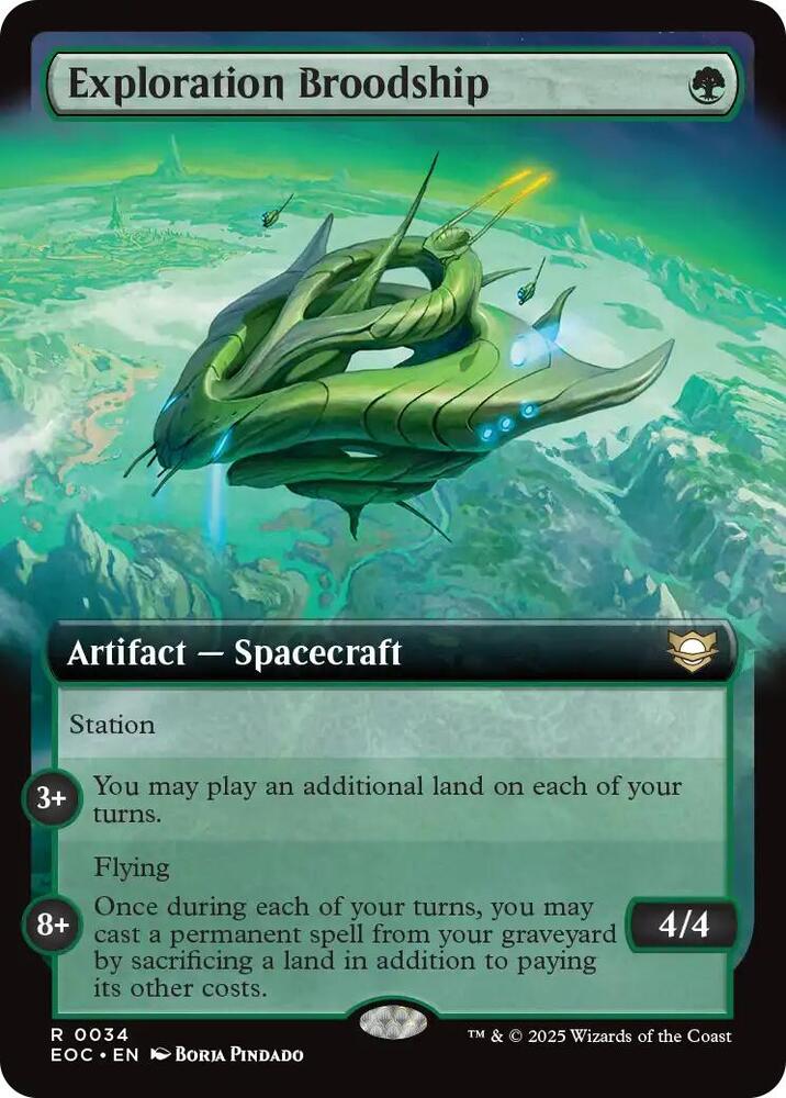 Exploration Broodship (Extended Art) (34) [Edge of Eternities Commander]