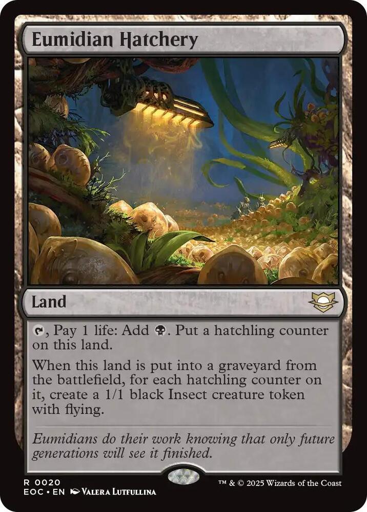 Eumidian Hatchery (20) [Edge of Eternities Commander]