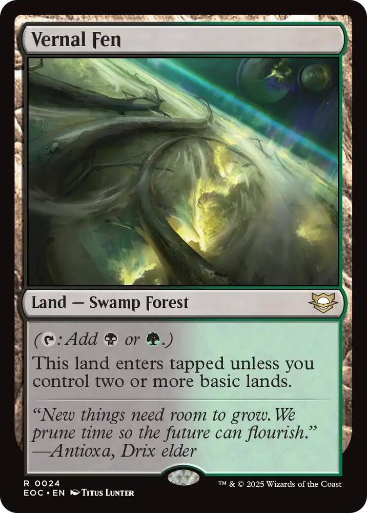 Vernal Fen (24) [Edge of Eternities Commander]
