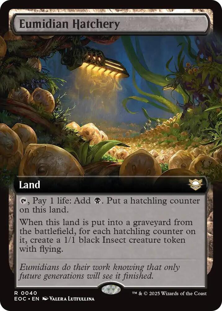 Eumidian Hatchery (Extended Art) (40) [Edge of Eternities Commander]