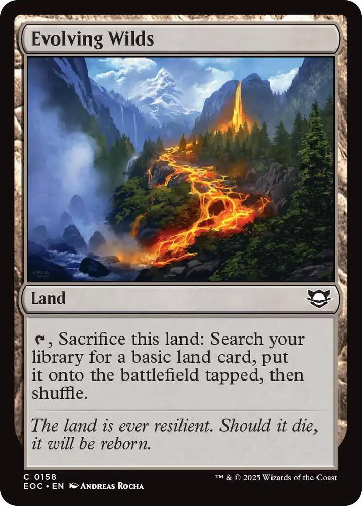 Evolving Wilds (158) [Edge of Eternities Commander]