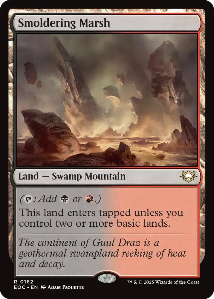 Smoldering Marsh (182) [Edge of Eternities Commander]